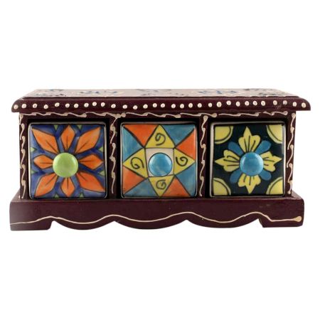 Spice Box-1431 Masala Rack Container Gift Item